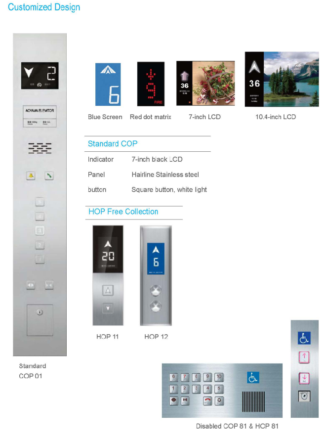 space saving commercial reliable apartment Mrl passenger elevator