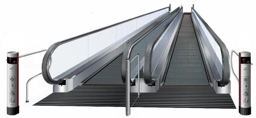 مسافر حرکت می کند در گذر سرنشین moving travelator in the overhead passage